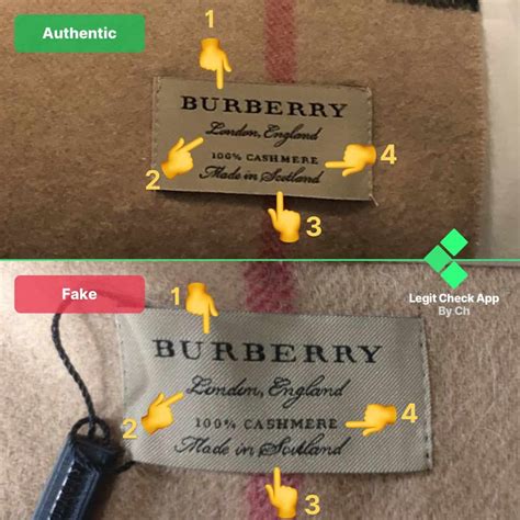 burberrys tag real vs fake|authentic burberry scarf tag.